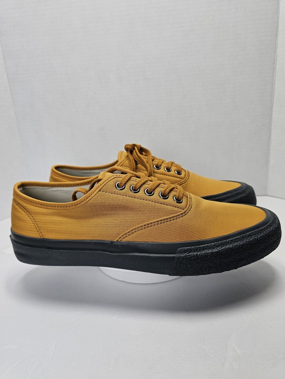 Sperry Top-Sider x Colour + Companie Men’s 9 Mustard Black Canvas Sneakers